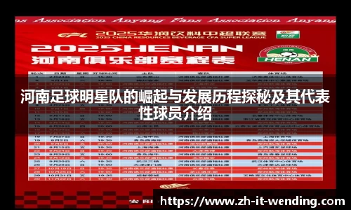 河南足球明星队的崛起与发展历程探秘及其代表性球员介绍